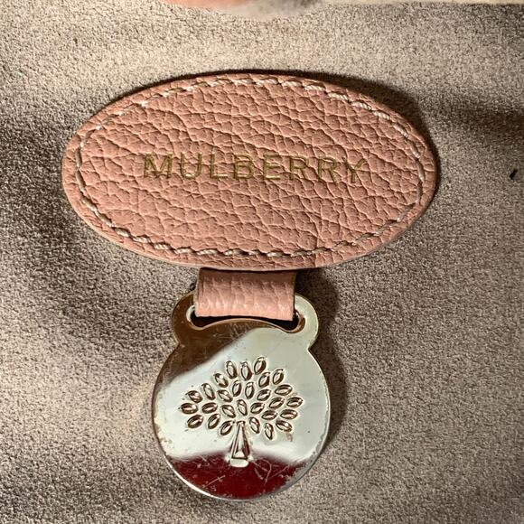 MULBERRY Dusty Pink Pebble Grain Leather Tote Handbag - Picture 10 of 16